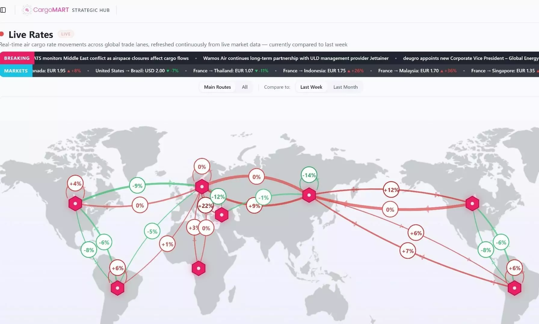 Iran conflict disruption pushes up air cargo rates on key routes
