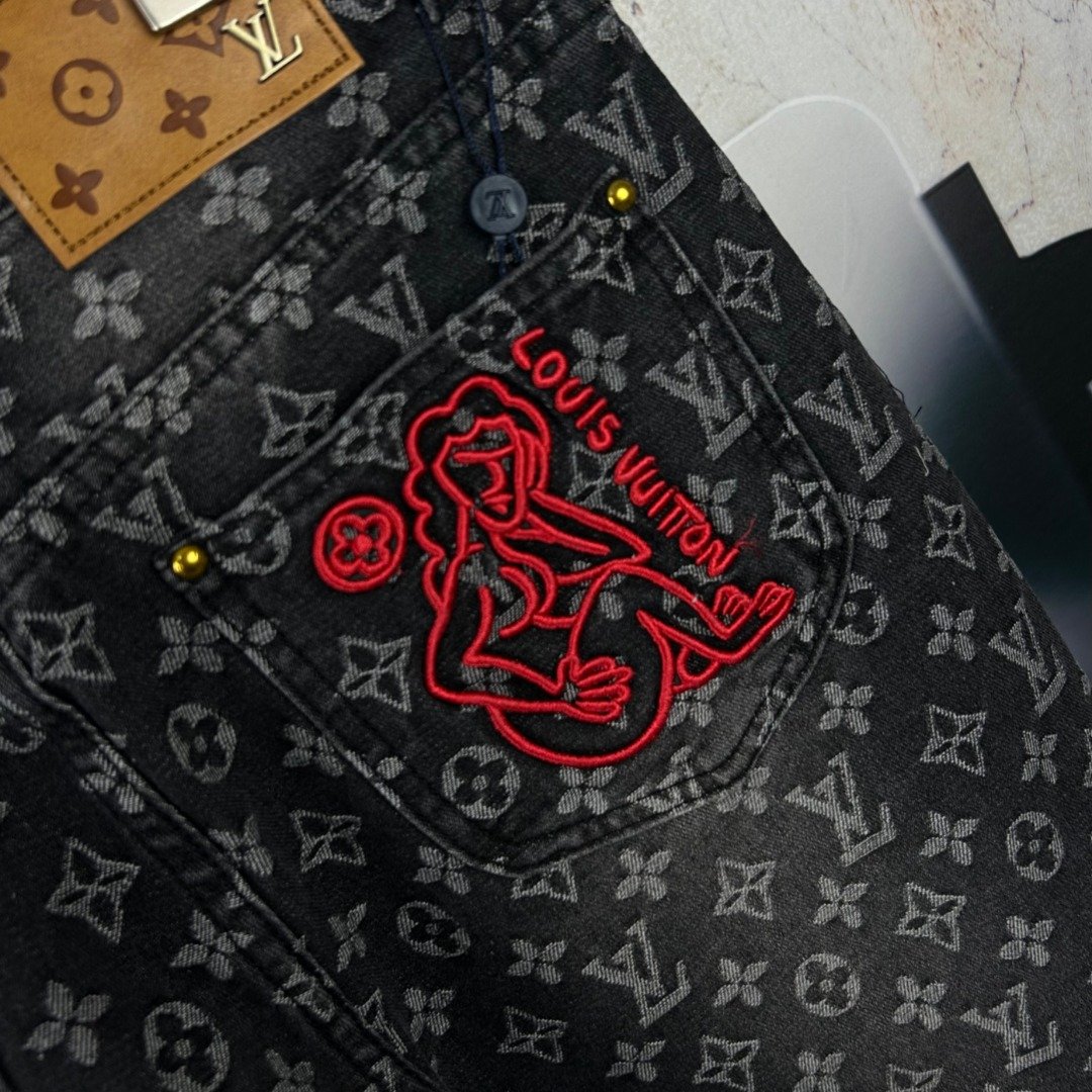 Luxury Design Lv Jeans original 100% thumbnail