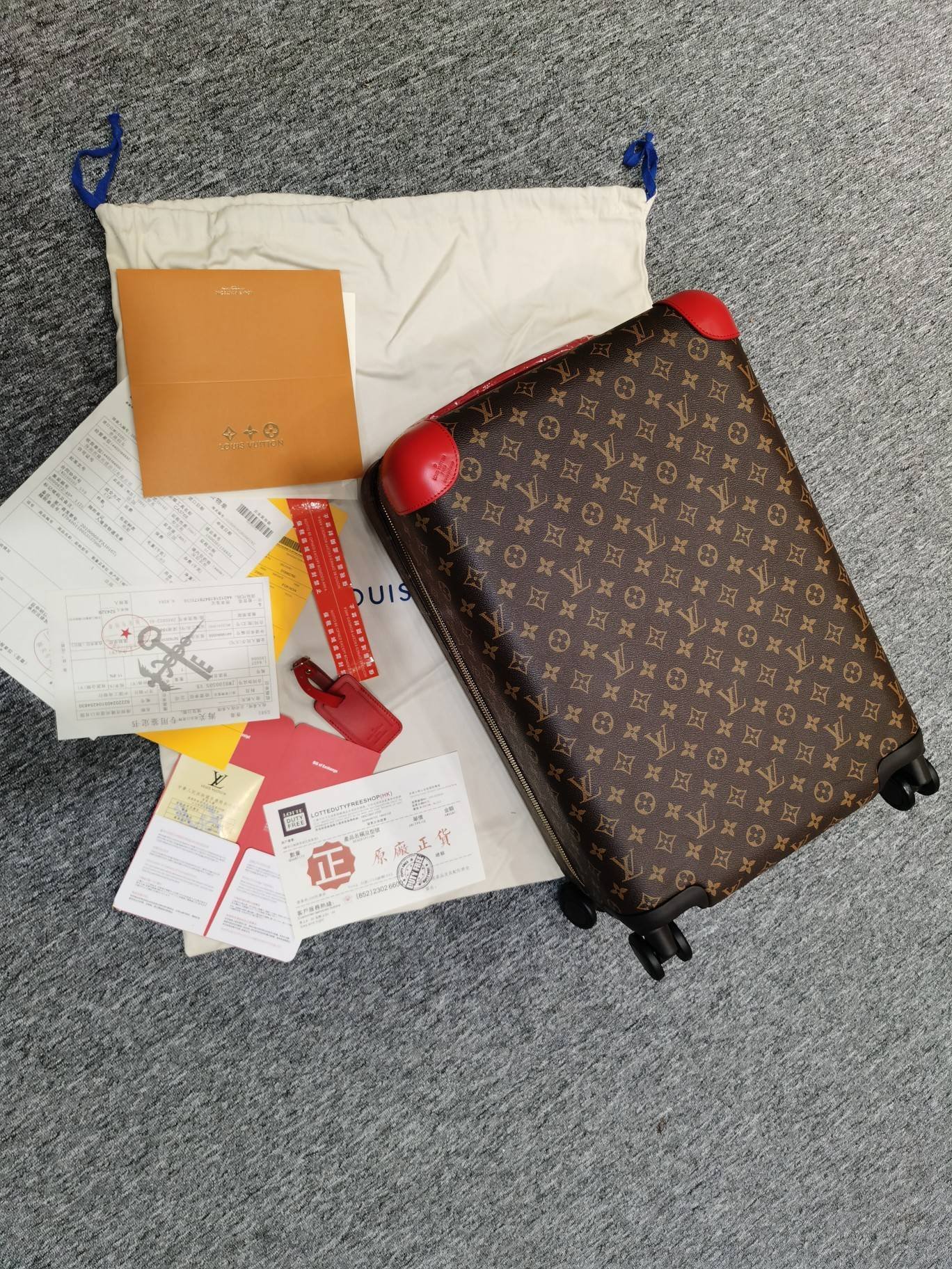 Louis Vuitton Horizon 55 rolling suitcase 100% original
