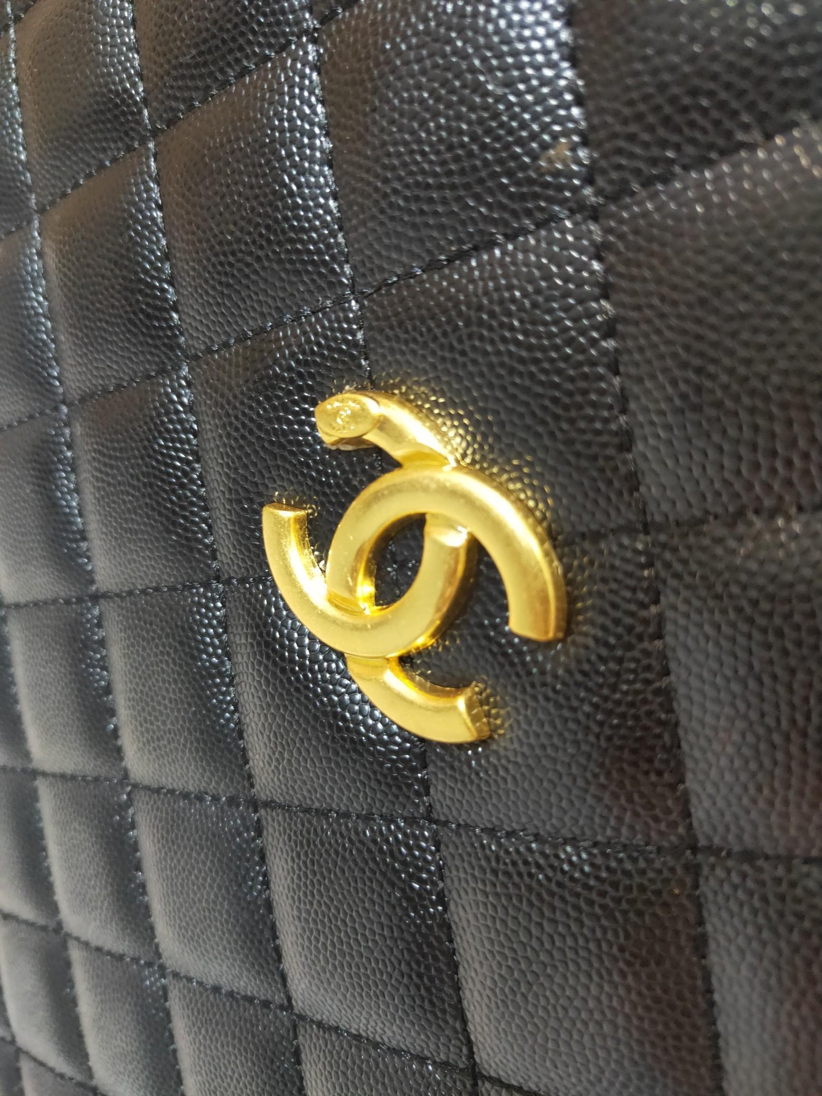 Chanel black quilted wheeled suitcase 100% original thumbnail