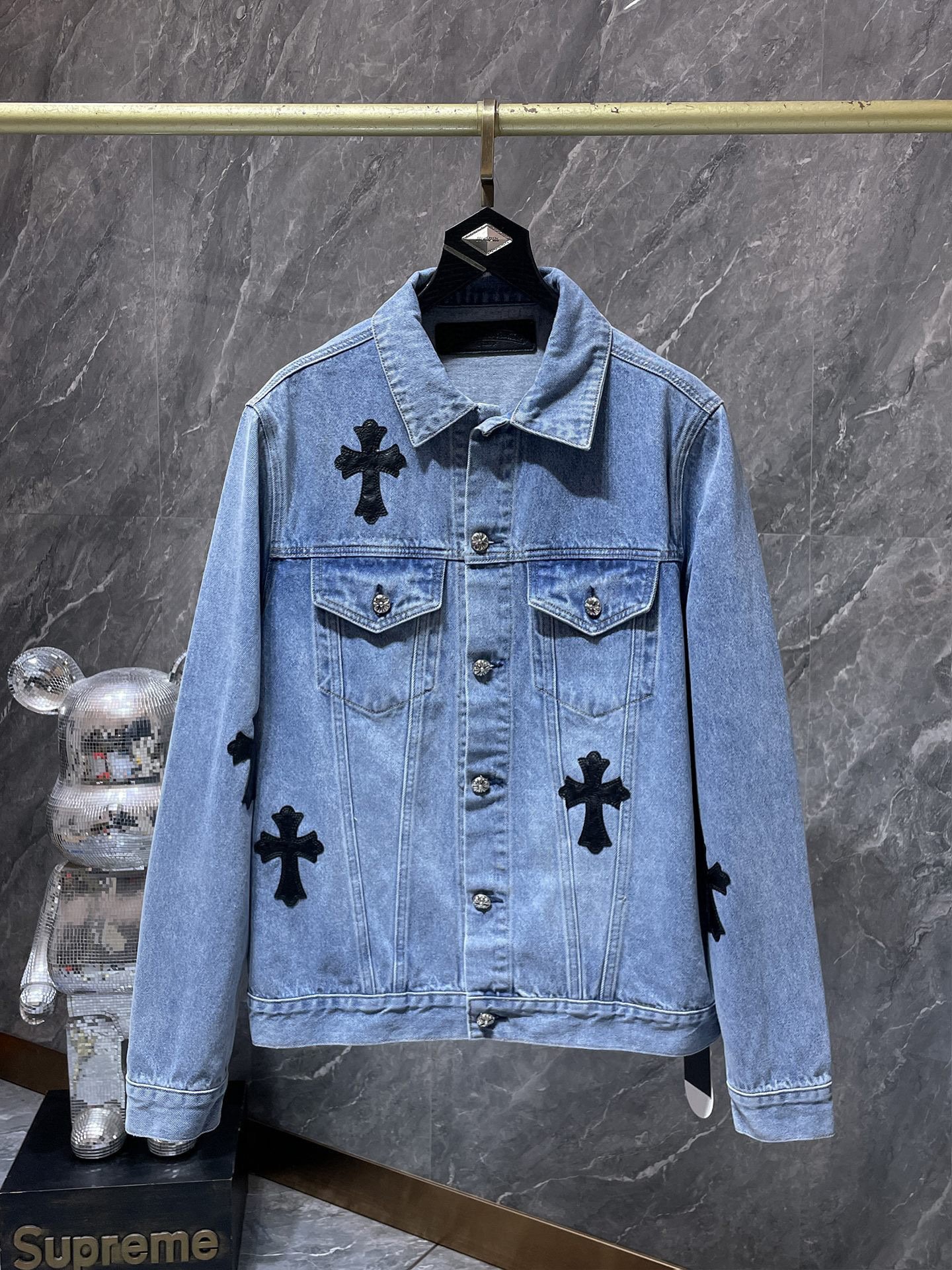 Chrome heart washed denim Jacket
