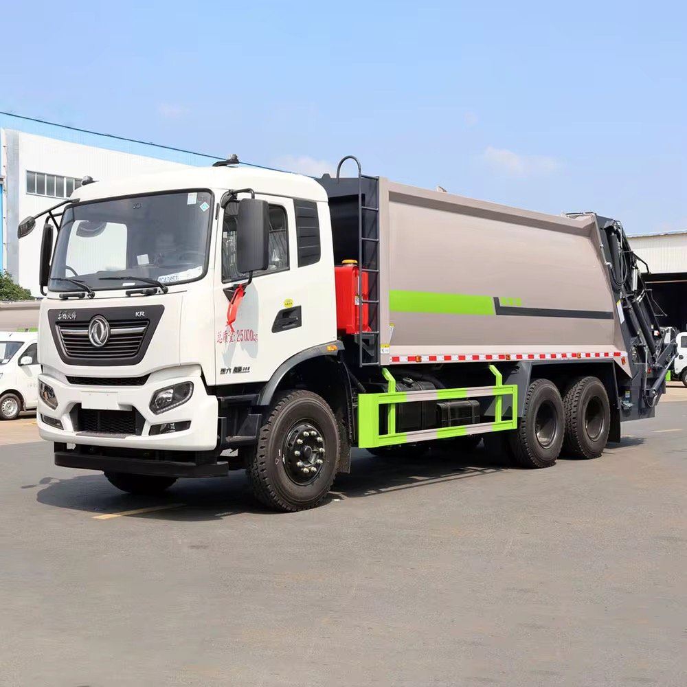 Dongfeng 6x4 Chassis Garbage Compactor Truck 15 Tons High Pressure Waste Compressor thumbnail