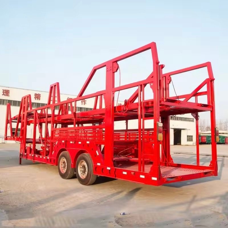 ZW Group Steel Vehicle Transport Car Carrier Semi Trailer 15m 2/3 Axles 60T Max Payload Hydraulic Lifting thumbnail