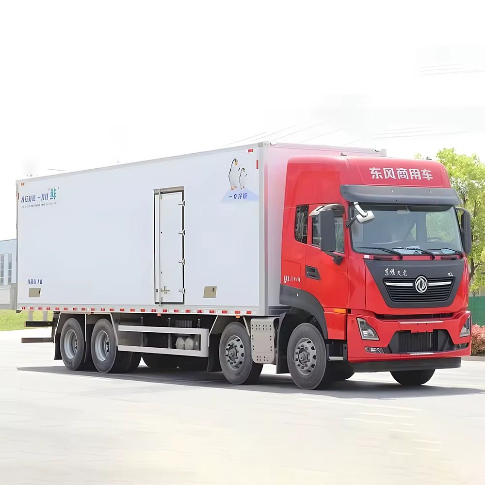 DongFeng Engine 8x4 Refrigerated Truck Freezer Box Van for Vegetable Food Cold Chain thumbnail