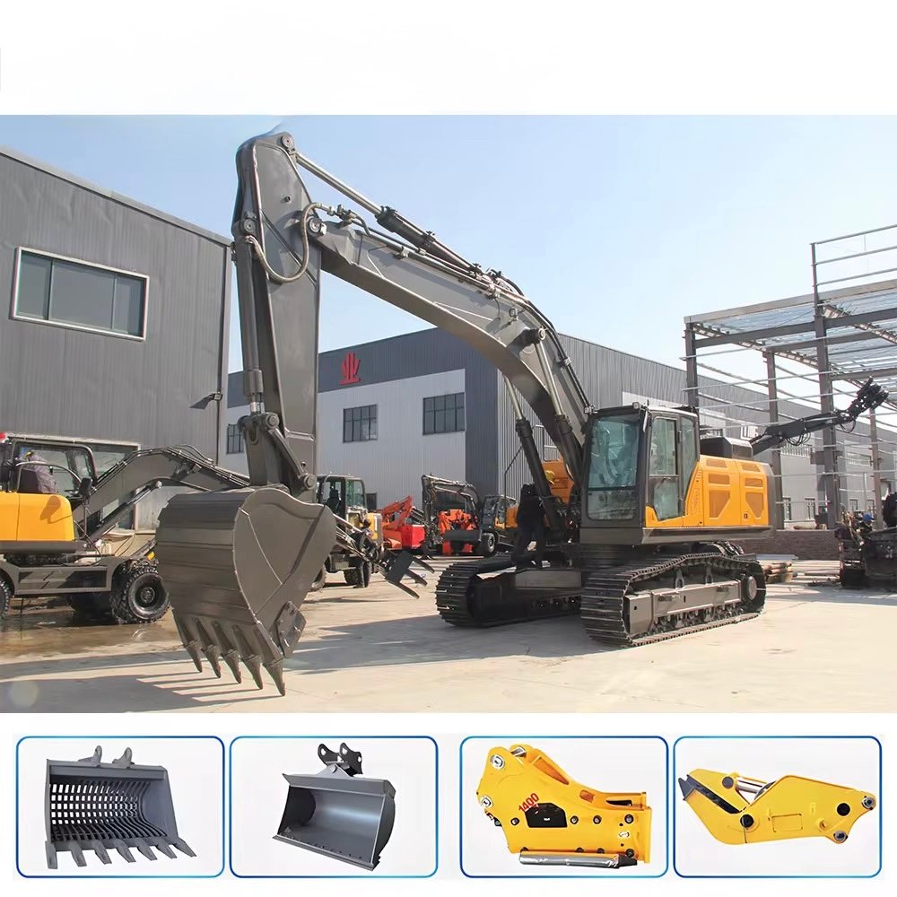 OEM ODM Excavators Medium Large Excavator Hydraulic Crawler Digger Machine 20 Ton