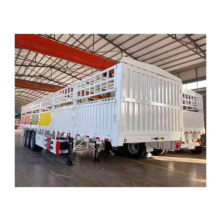 ZW  GROUP 60 Ton 3 Axles Animals Livestock Fence Cargo Truck Semi Trailer thumbnail