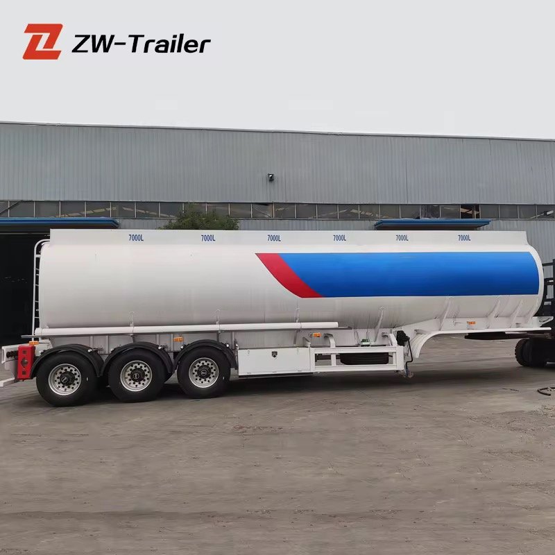 Carbon  Steel 3 Axles 36000L 45000L 50000Liters Bulk Cement Powder Transport Tanker Fuel Tank Semi Trailer ZW Brand Mechanical