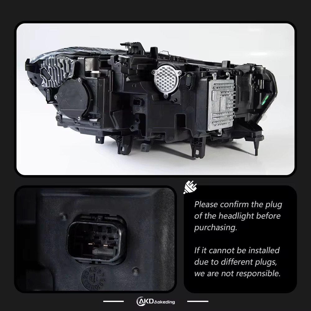 BMW X5 G05 LED Headlights 2019-2022 X6 G06 Plug and Play Headlights thumbnail