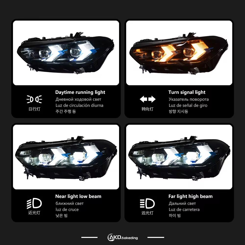 BMW X5 G05 LED Headlights 2019-2022 X6 G06 Plug and Play Headlights