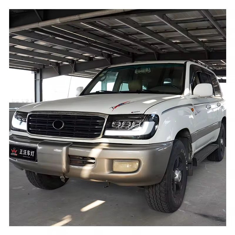 Modified LED Tail Lamp & Headlights for LC100 1998-2003 8000K Color Temperature