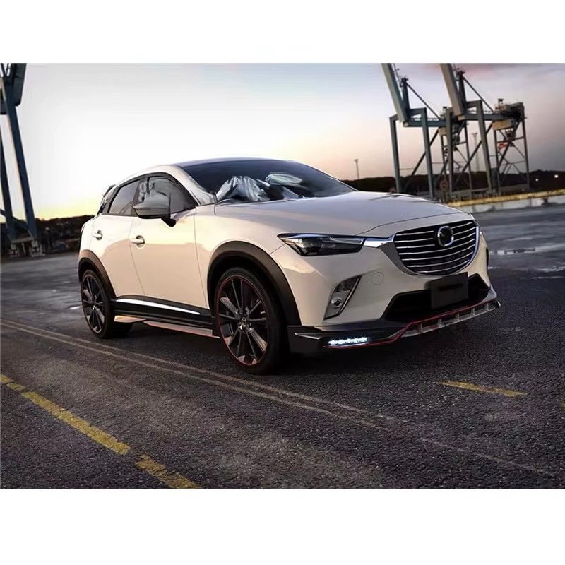 Body Kit for Mazda CX3 CX-3 Upgraded DAMD Version Front and Rear Spoiler Side Skirt Rear Diffuser Rear Corner Guard