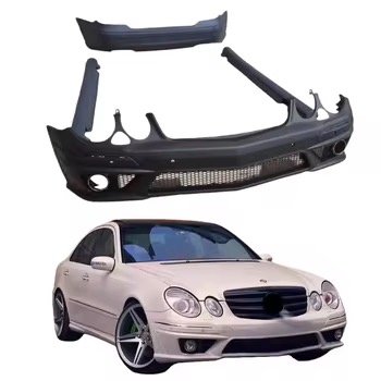 Mercedes-Benz W211 Modification Front Bumper Body Kit Fender Diffuser Front Spoiler air Dams Hood Bumper Side Skirts Bumper