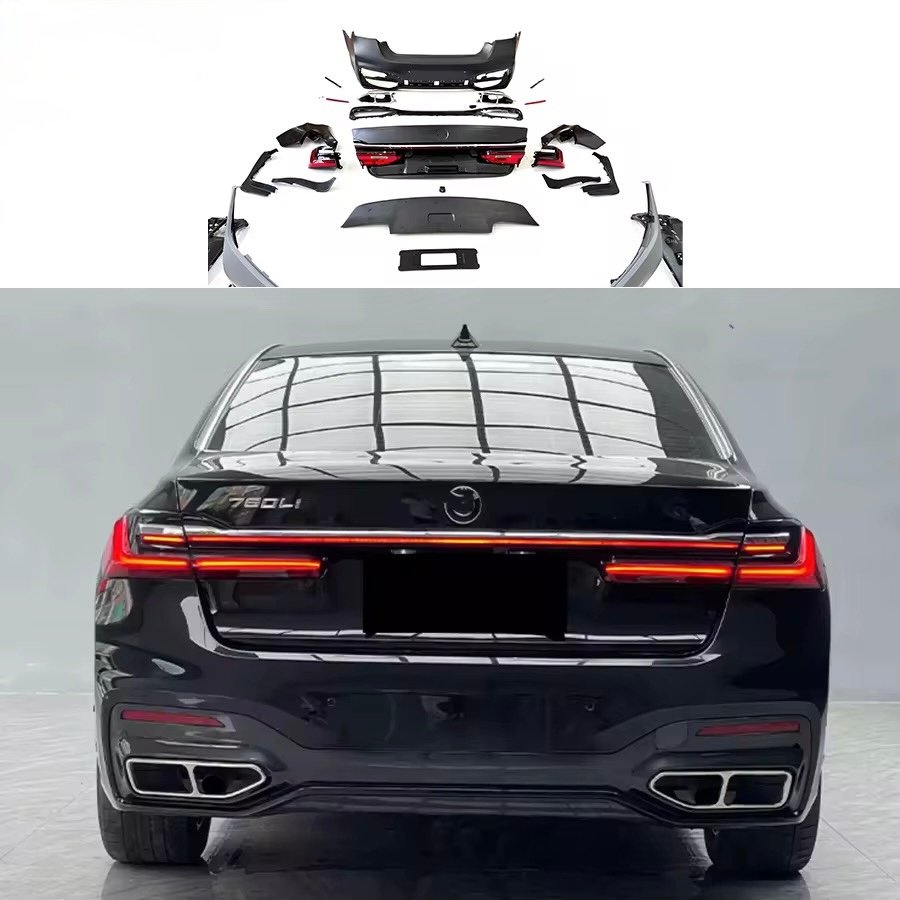 7 SERIES F02 to G12 LCI MP STYLE BODY KIT 2009-2015 FRONT BUMPER HEAD LIGHT SIDE SKIRT FACELIFT 7S F02 to G12 CAR BUMPERS thumbnail