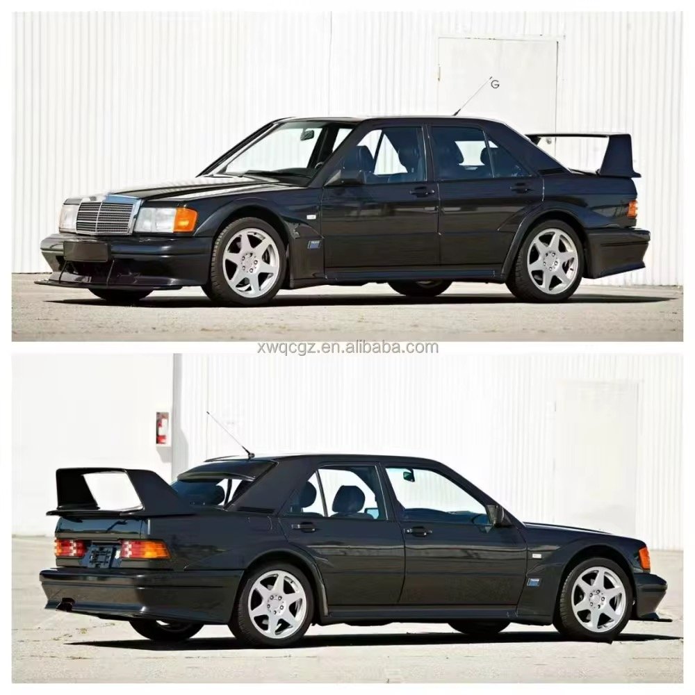 1982-1993 Mercedes-Benz W201 190E Body Kit Wide Fenders Front and Rear thumbnail