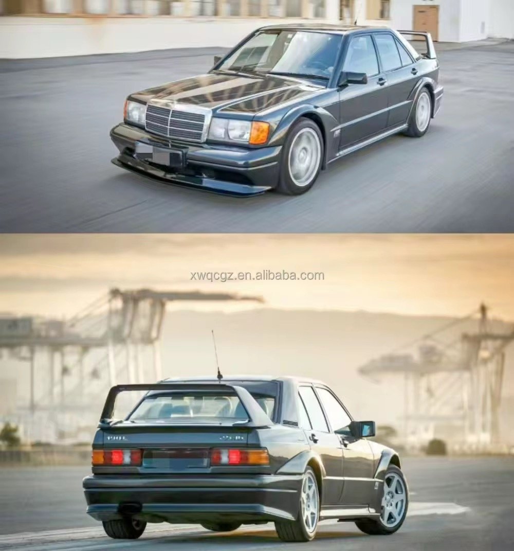 1982-1993 Mercedes-Benz W201 190E Body Kit Wide Fenders Front and Rear