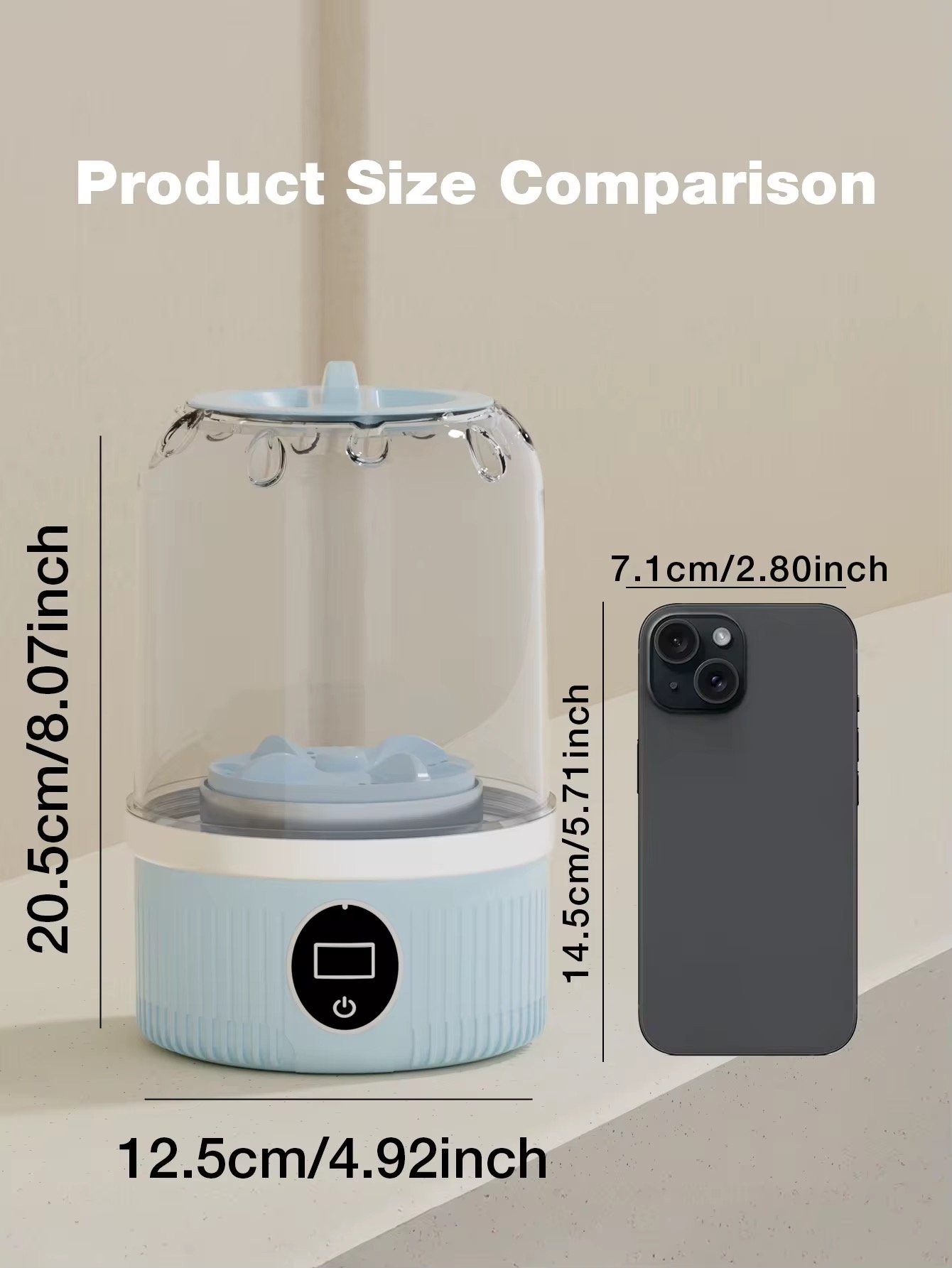 New Portable Mini Semi-Automatic All-In-One Washer/ Dryer <2kg Capacity Foldable Top-Loading Energy thumbnail
