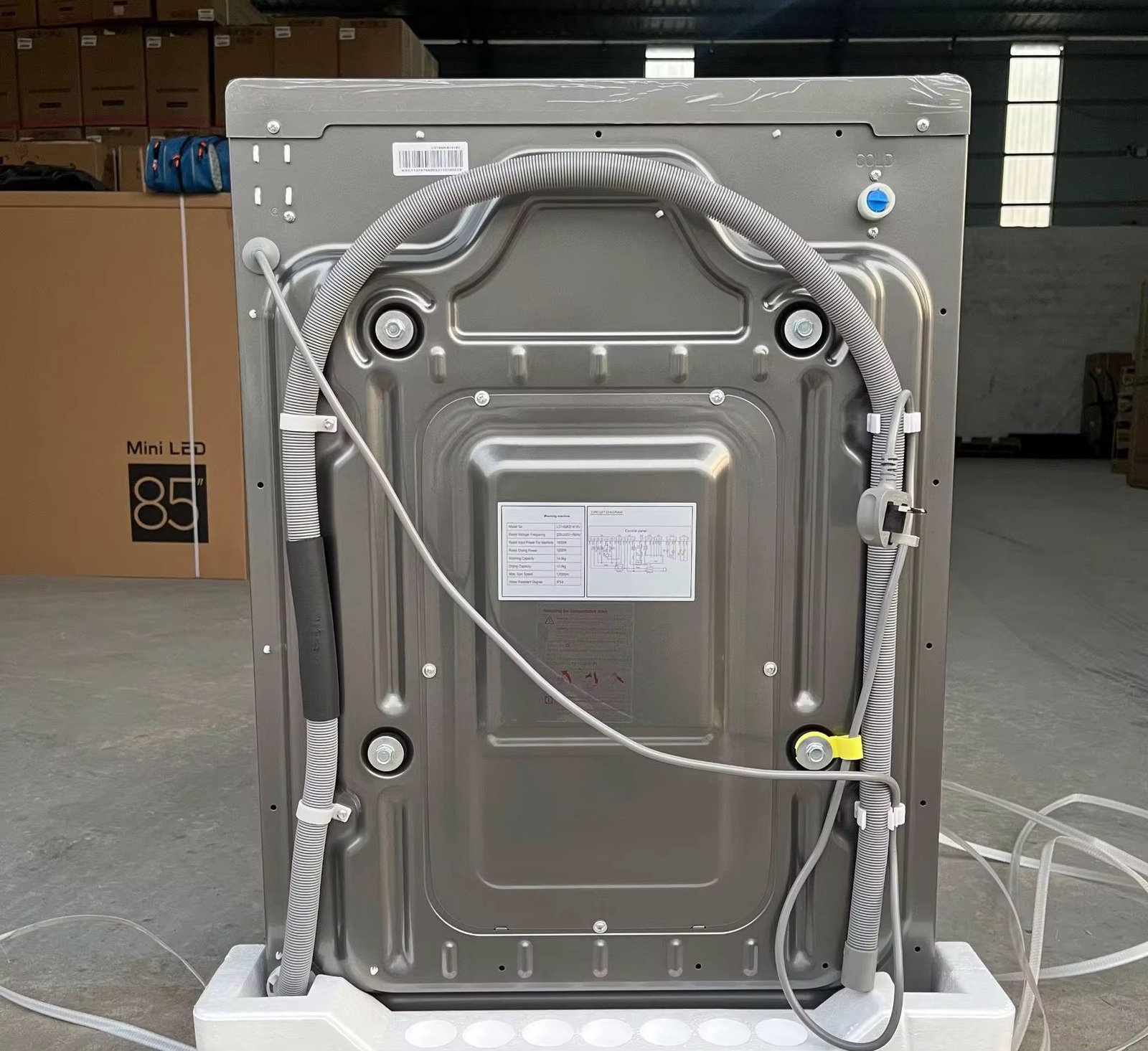 Automatic 12kg Capacity Stainless Steel Front-Loading Washing Machine thumbnail