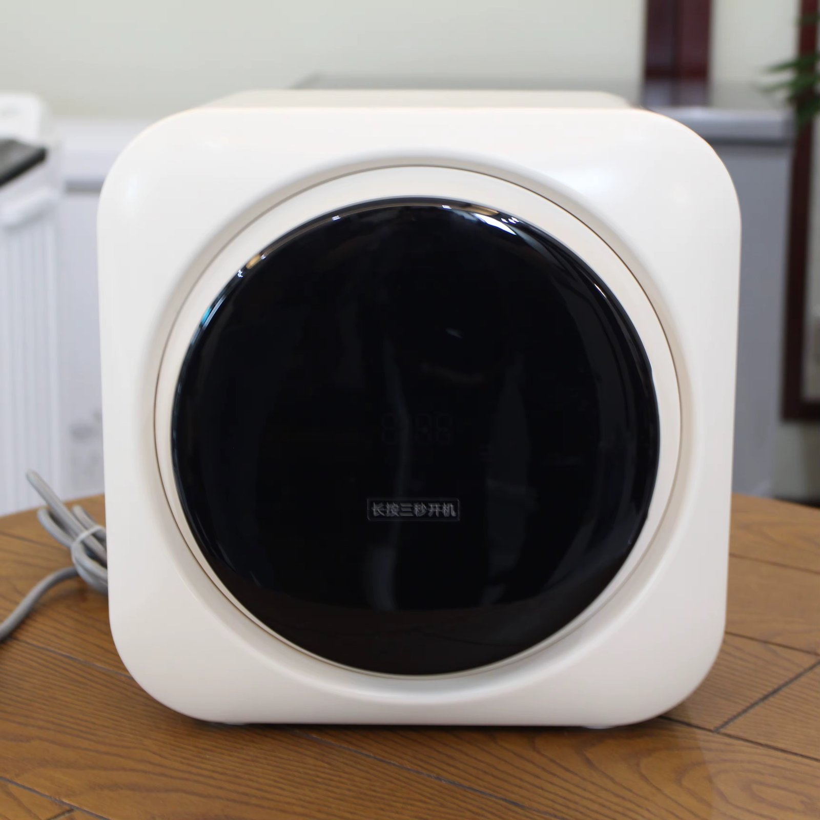 Mini Portable Single-Drum Fully Automatic Household Washing and Drying Machine Wall-Mounted with Desktop Design Plastic Housing