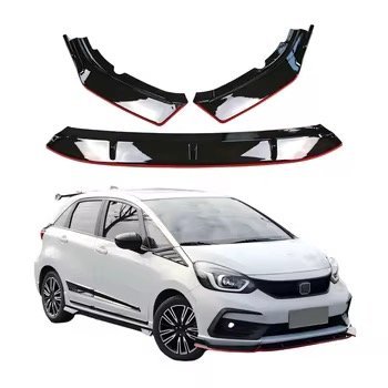 HONDA FIT RS High-quality Front Lip Factory Wholesale Bodykit Glossy Black Front Bumper