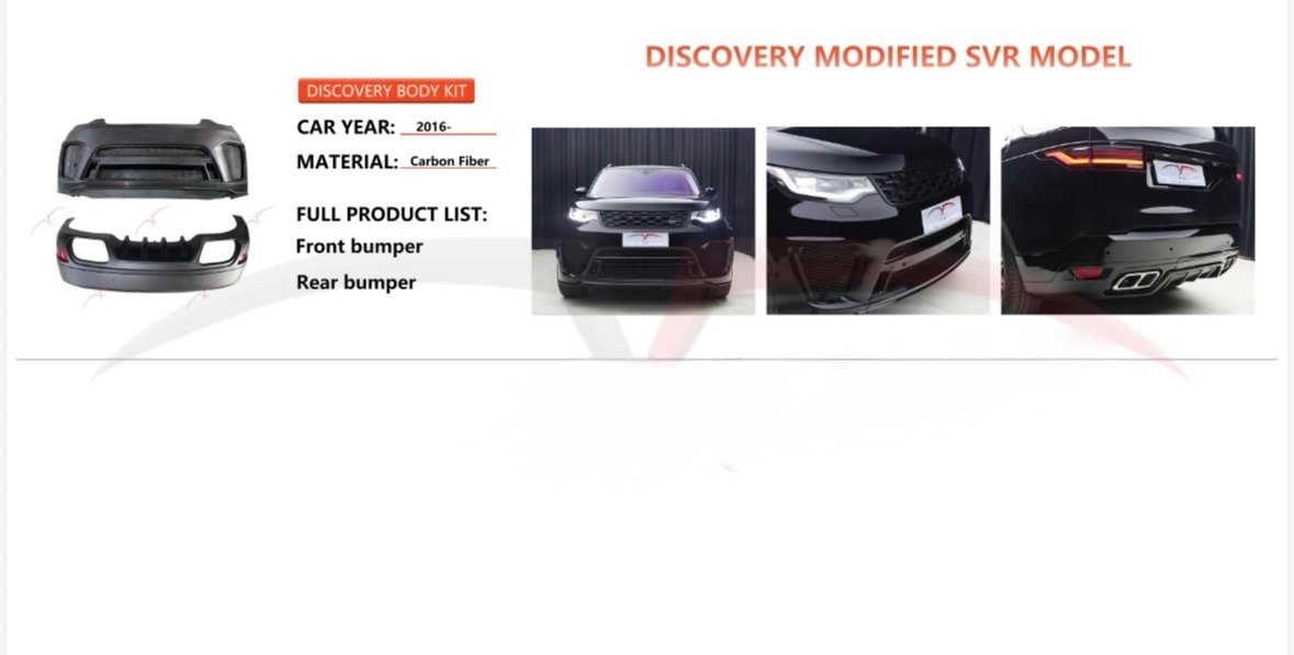DISCOVERY MODIFIED SVR MODEL BODY KITS UPGRADE