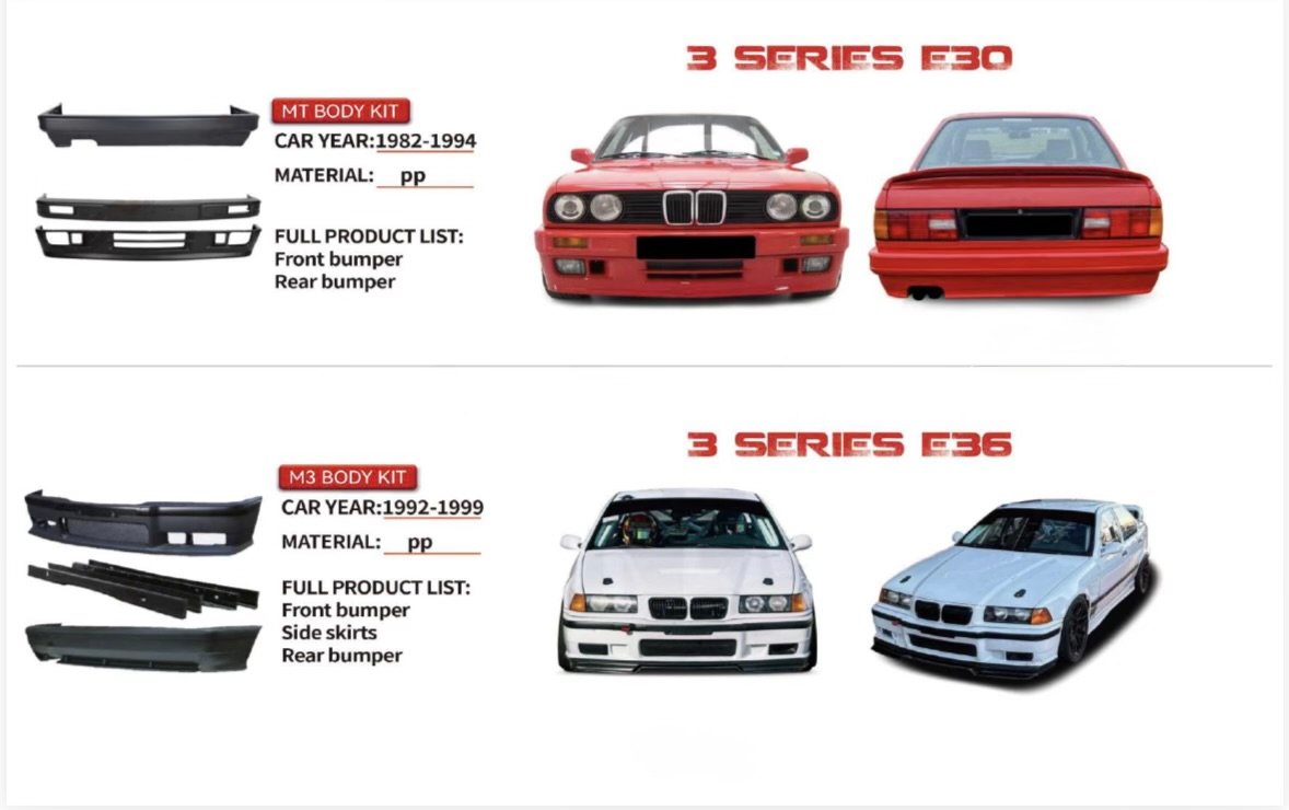 BMW 3 SERIES FUTURE BODY KITS UPGRADE