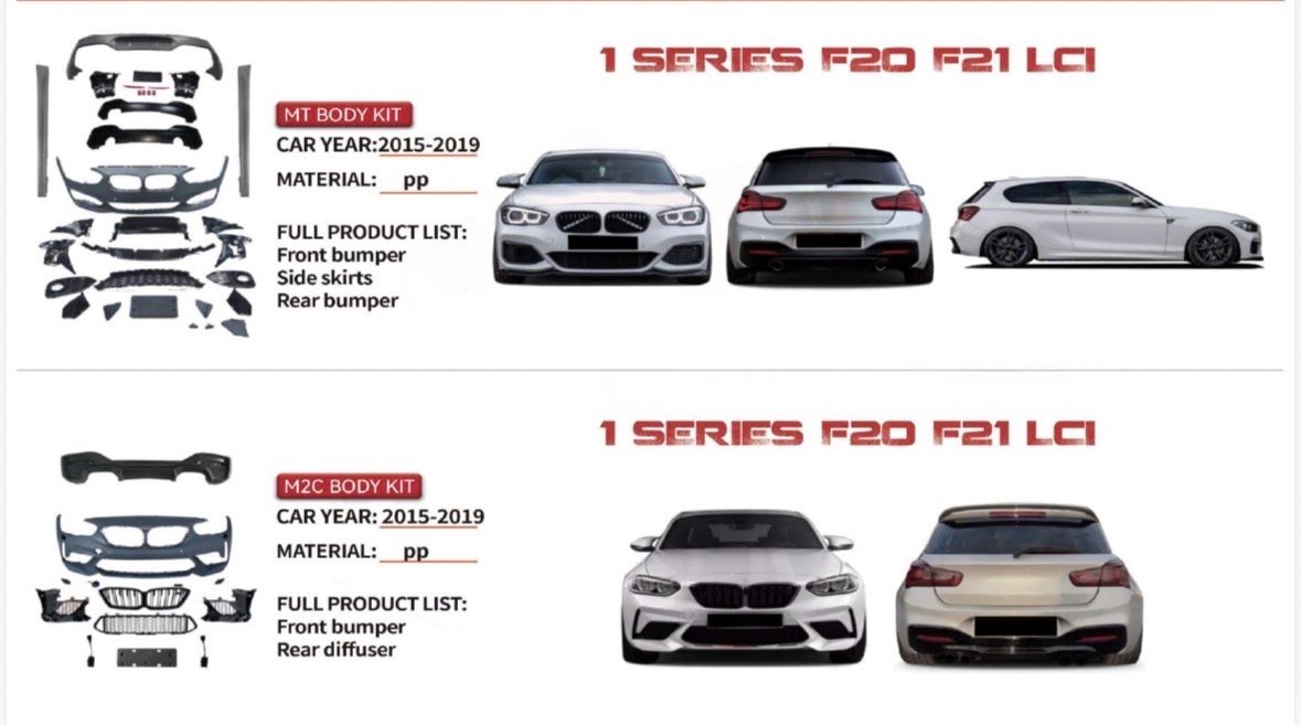 BMW 1 SERIES F20 F21 LCI BODY KITS UPGRADE