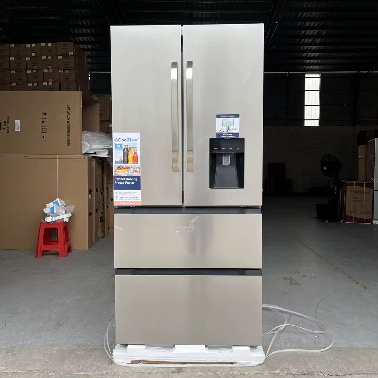 French Door Refrigerator Stainless Steel Body 628L thumbnail